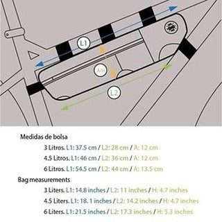 Media Naranja Básica. 1/2 Bolsa de Cuadro.