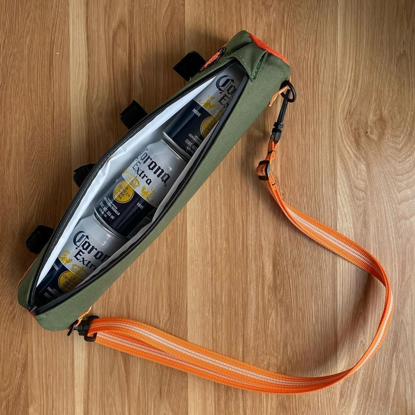 Bolsa de tubo chelera/Beer top tube bag